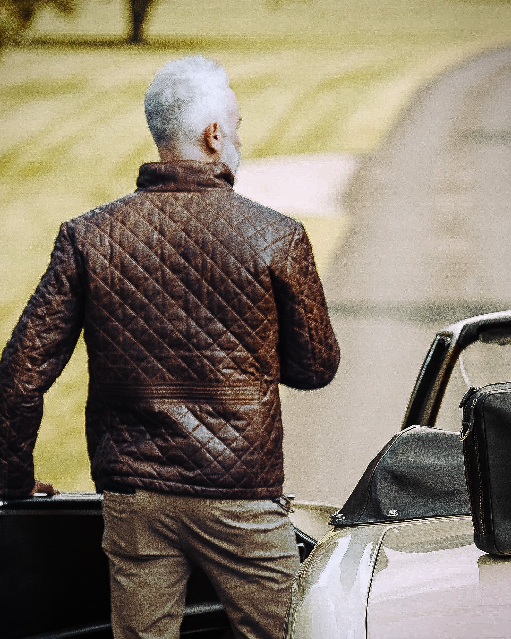 Leather Quilted Jacket