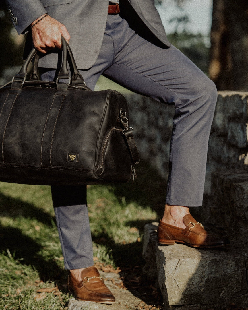 Black Leather Luxury Luggage