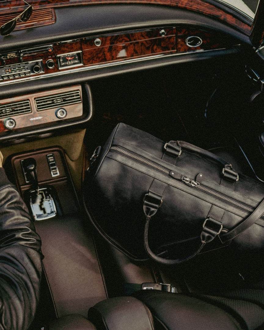 hover Limited Edition Black Leather Duffle