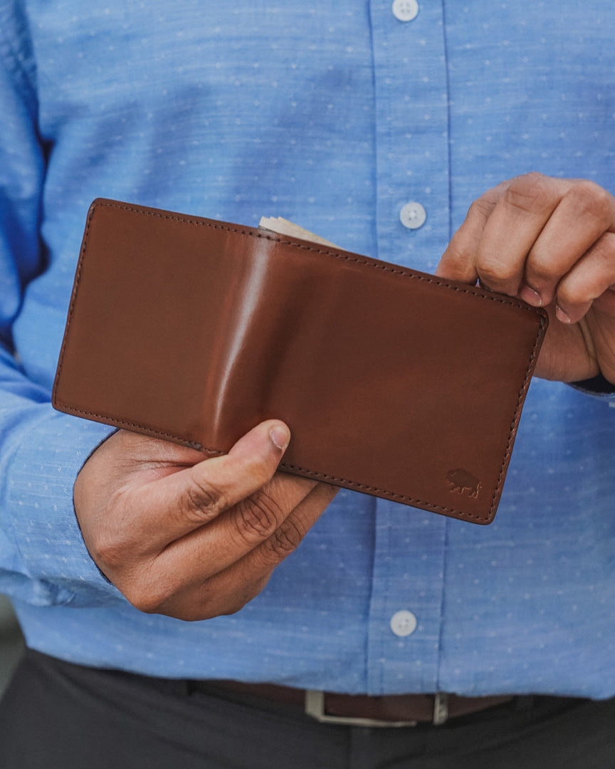 Leather Billfold Wallet | Full Grain Leather