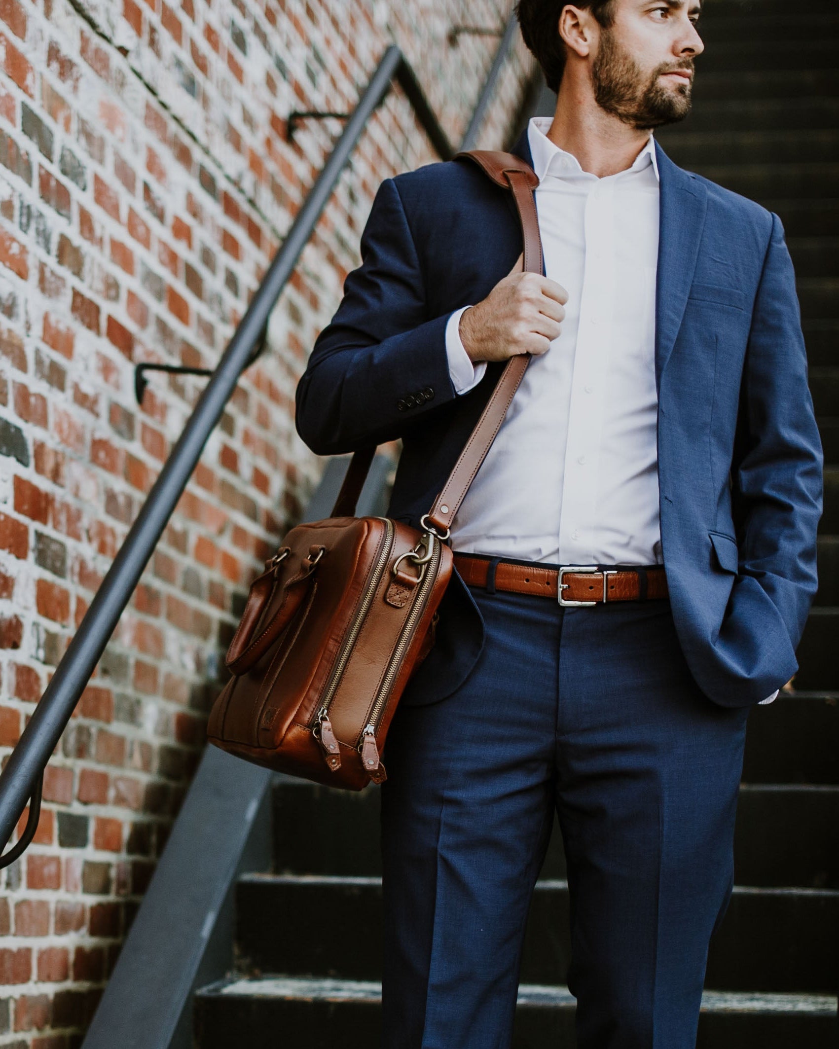 Classy Leather Briefcase | Elderwood