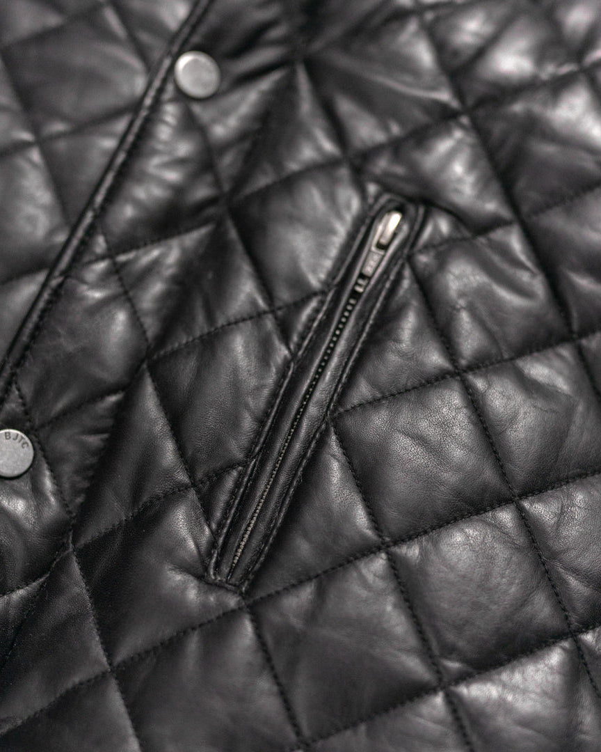 Featuring a sleek silhouette, this black leather vest is designed to fit seamlessly over your favorite shirts and under jackets, adding a layer of chic insulation.