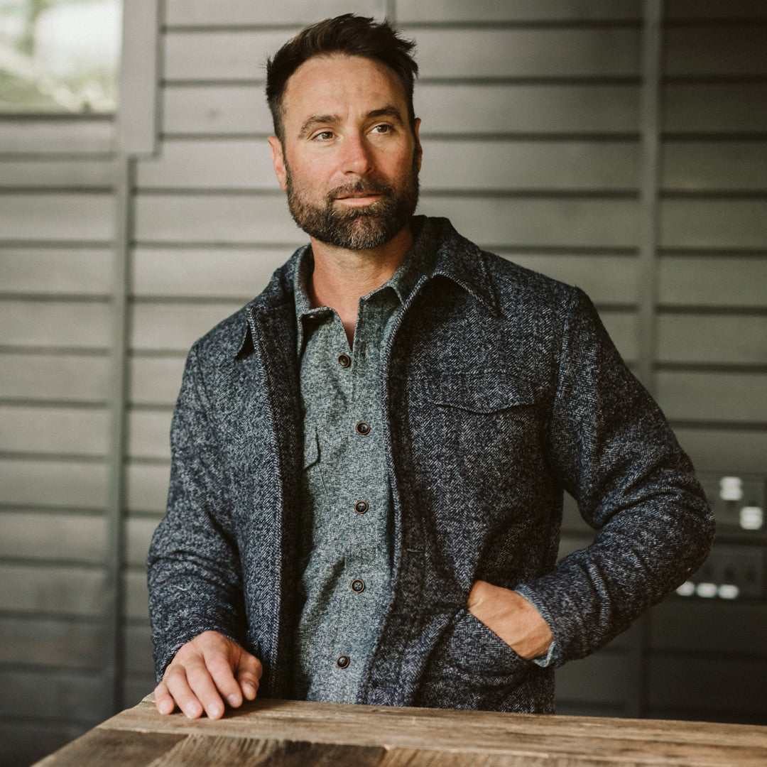 Mens classic Wesley Wool Jacket