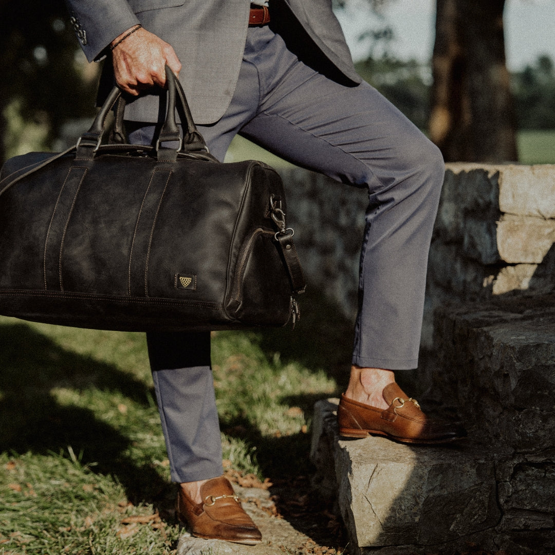 Black Leather Luxury Luggage