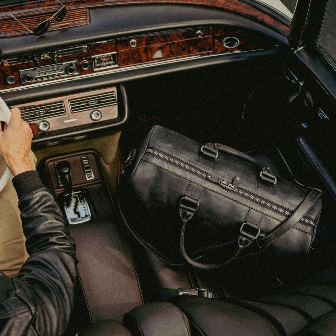 hover Limited Edition Black Leather Duffle