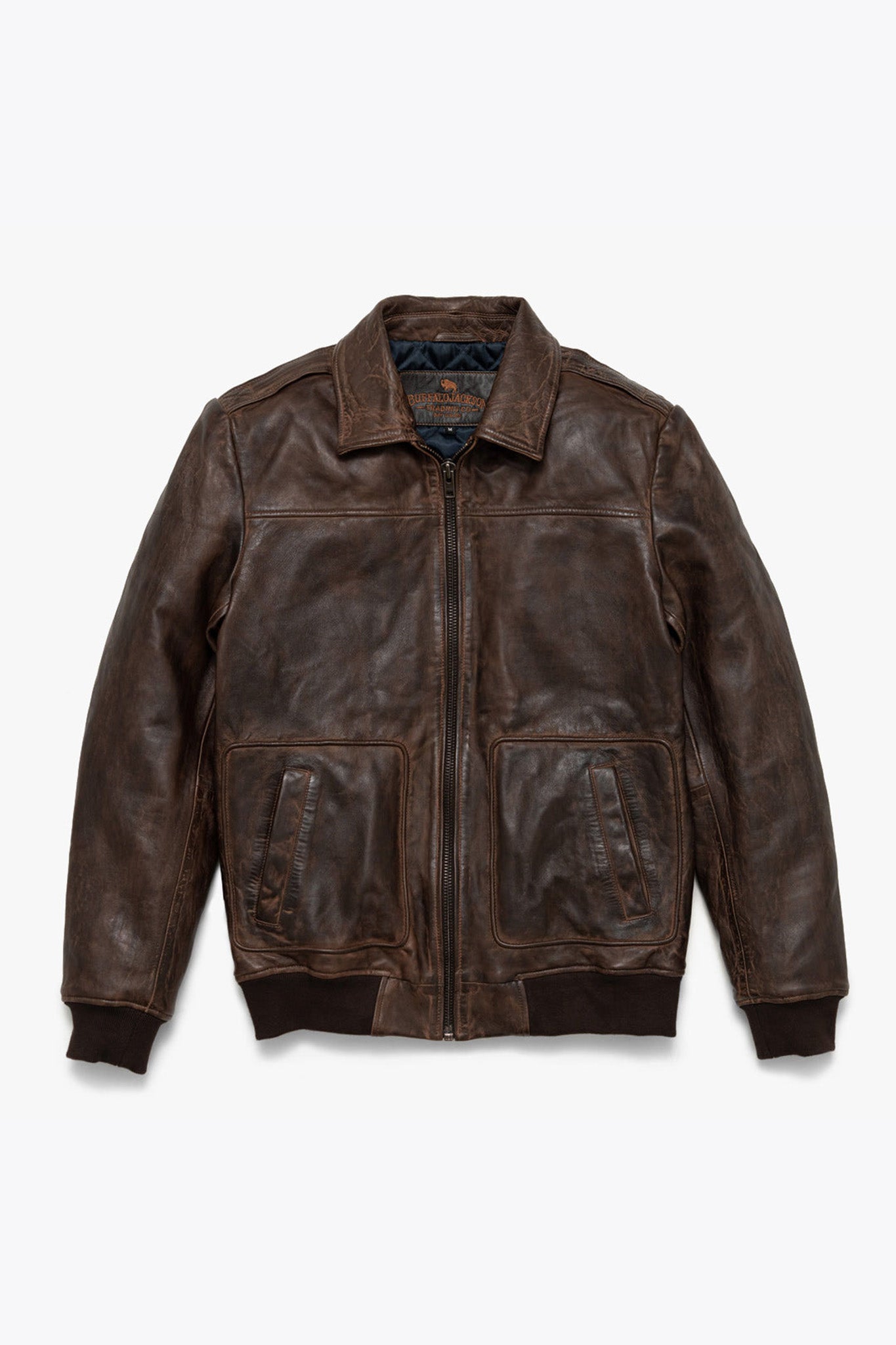 Men's Leather Bomber Jacket: Aviator Leather Jacket | Jack Andrews