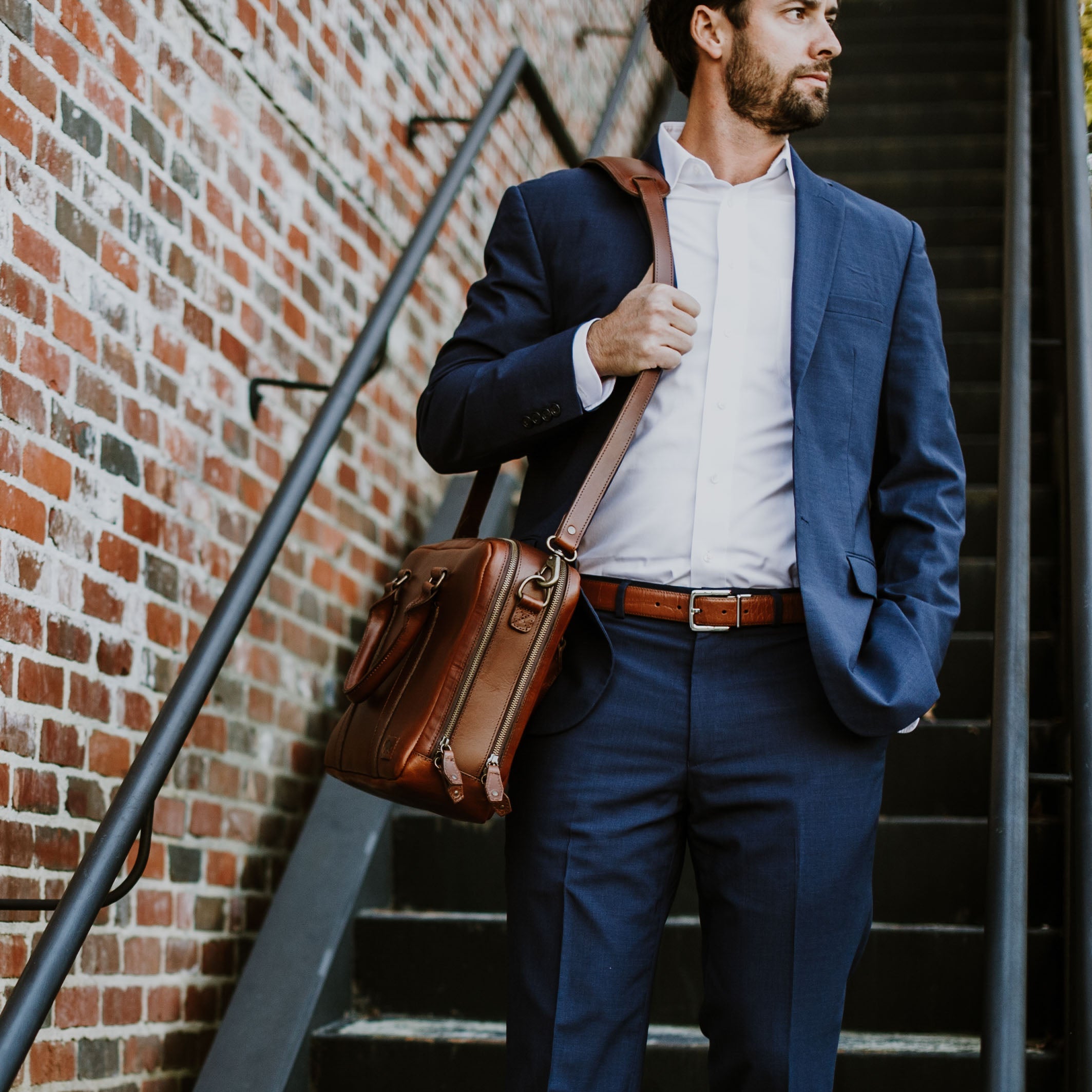 Classy Leather Briefcase | Elderwood