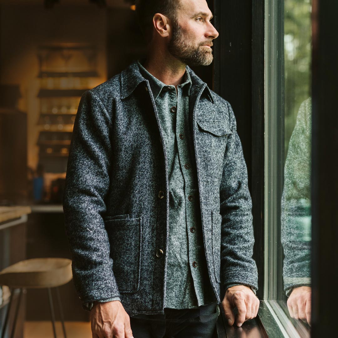 Men's Gray Wool Jacket: Wesley | Jack Andrews