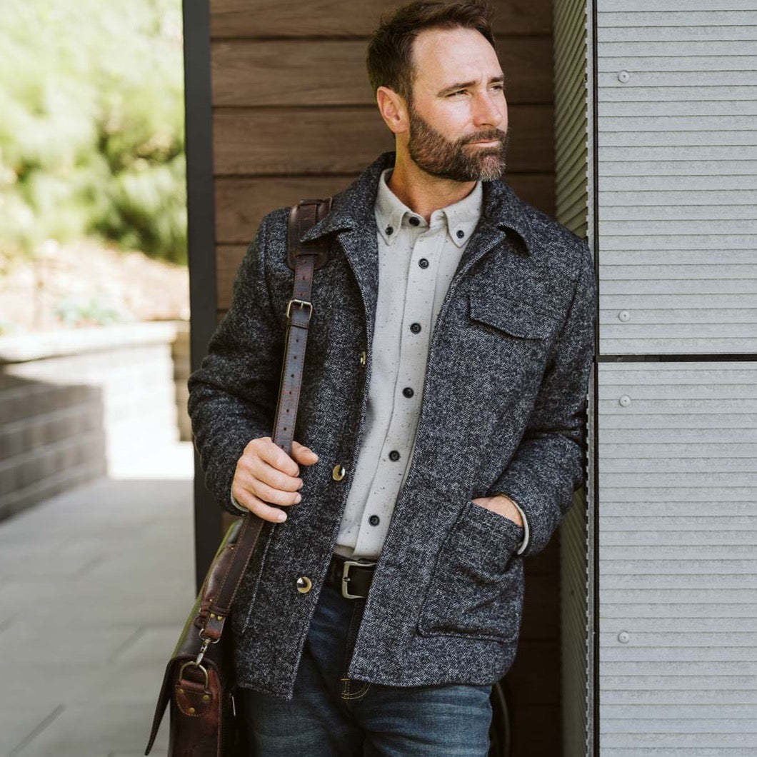 ジャケット・アウター MEN'S WOOL PILE ROUND COLLAR JACKET 44 Dover Wool Jacket – Mountain Khakis